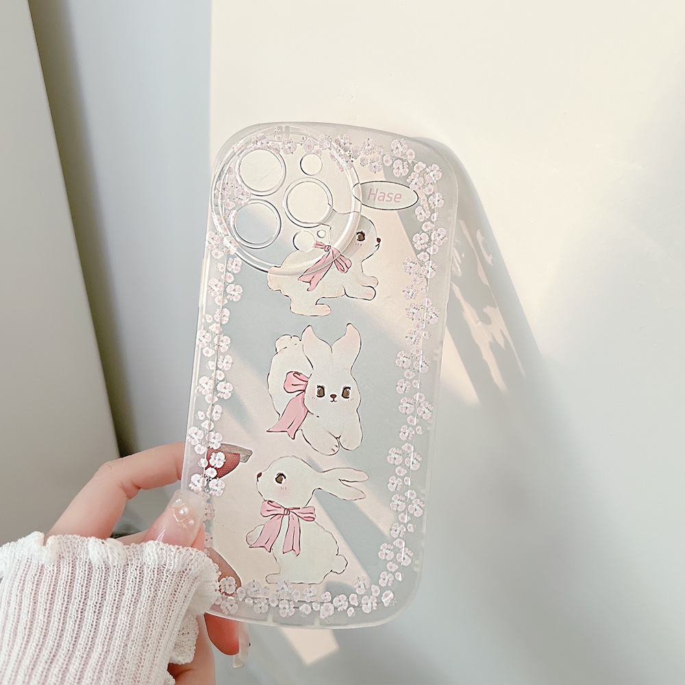 Soft Case TPU Motif Print Kartun Untuk iPhone 11 12 13 Pro Max Mini 7 8 Plus SE 2020 SE 2022 X XR XS Max