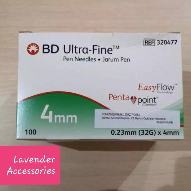 Jarum Insulin Pen Needle Bd Ultra Fine Ultra 32G -4 Mm
