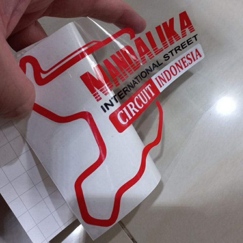 stiker cutting mandalika circuit
