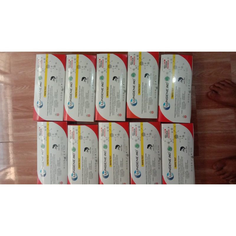 lungene merah putih antigen