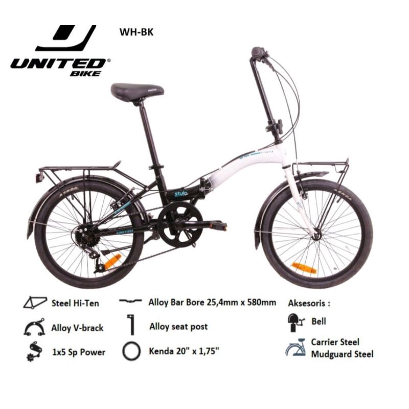 Sepeda lipat 20 stylo dari UNITED