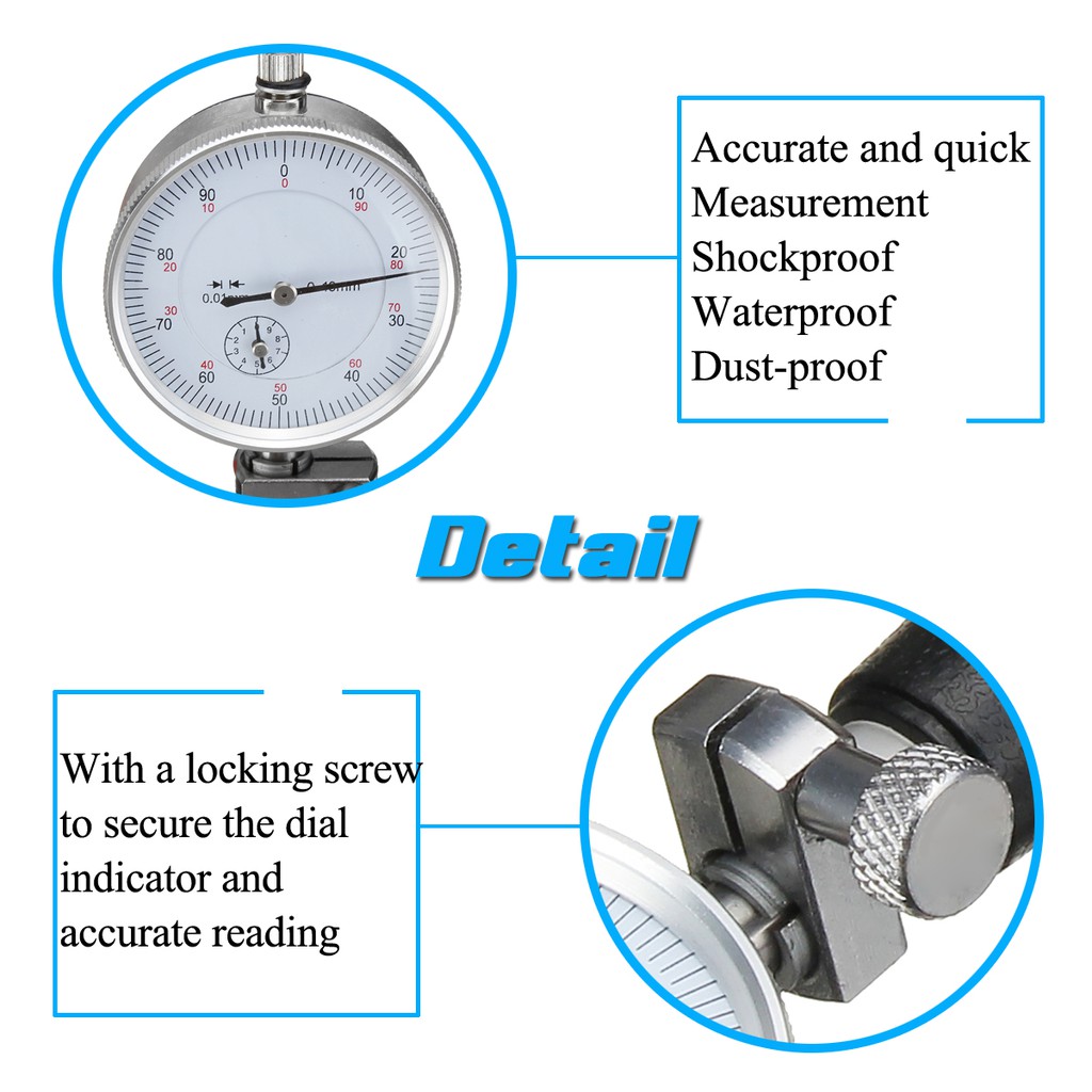 Digoo New Product Dial Bore Gauge Engine Cylinder Indicator Measuring Gage Test 0 01mm Shopee Indonesia