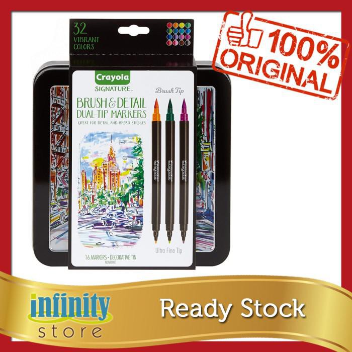 

Kaligrafi / Crayola Brush Marker / Calligraphy / Dual-Tip With Ultra Fine Murah Meriah Ready