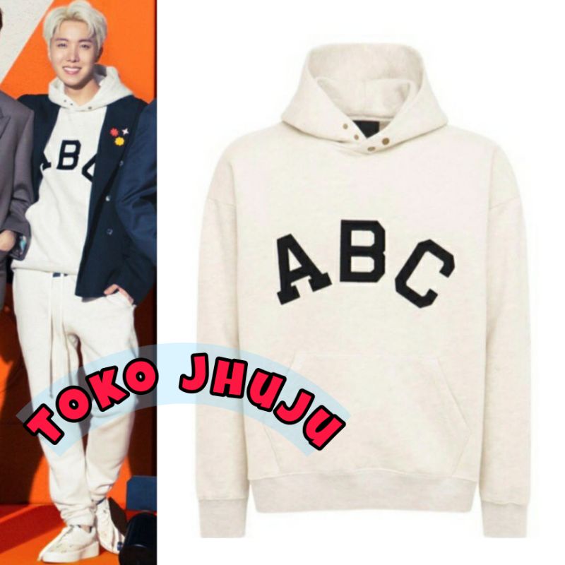 Jaket Hoodie Jumper BTS J-Hope RM style ABC superstar font