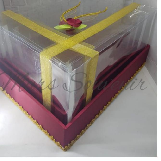 

Laris|SQ38|Box Kotak Seserahan Lamaran Mika Pita Tile 1 Set Isi 4 Box