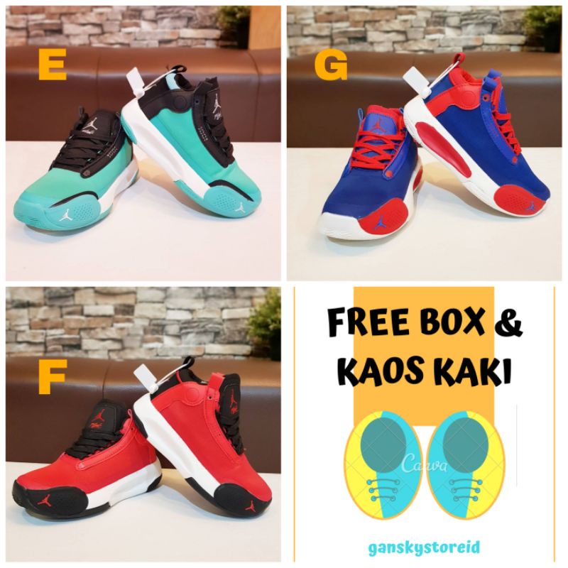 SEPATU ANAK NIKE AIR JORDAN 34 PREMIUM HIGH QUALITY SNEAKERS ANAK IMPORT