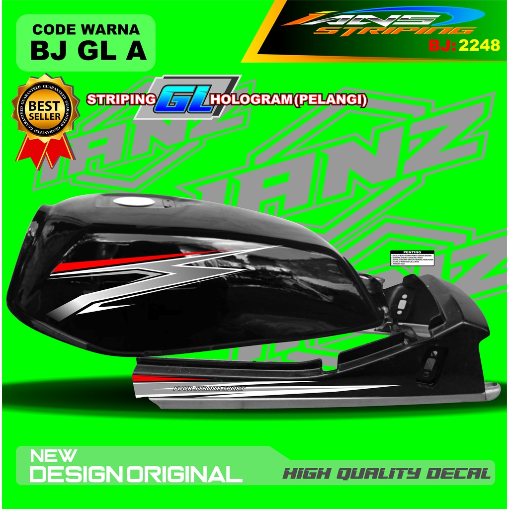 VARIASI STIKER MOTOR GL PRO GL 100 GL MAX NEW DESAIN TERMURAH