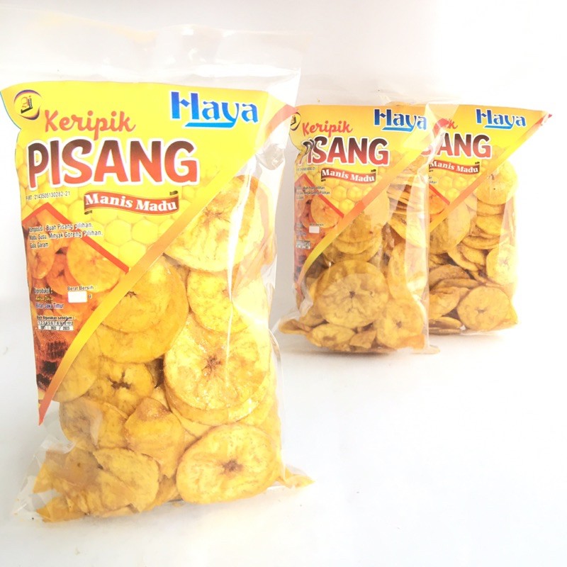 

Makro Mart Keripik Kripik Pisang Manis Madu Manis Original Haya 150 Gram