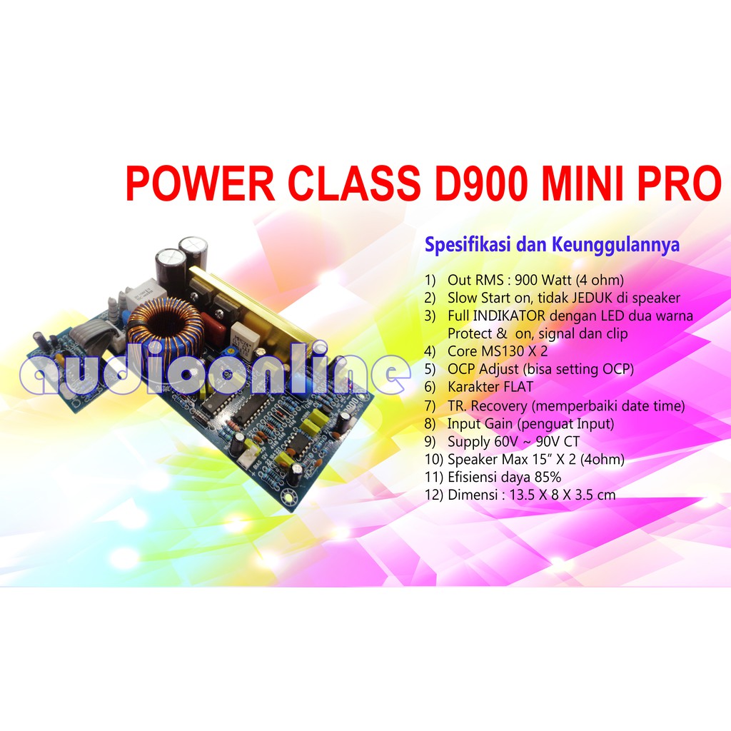 Amplifier CLASS D900 Mini Pro OXAAUDIO