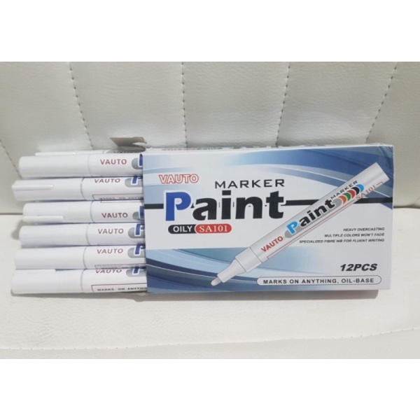 

Spidol Ban Sepeda Motor Mobil Paint Marker Not Spidol Ban Toyo - Putih