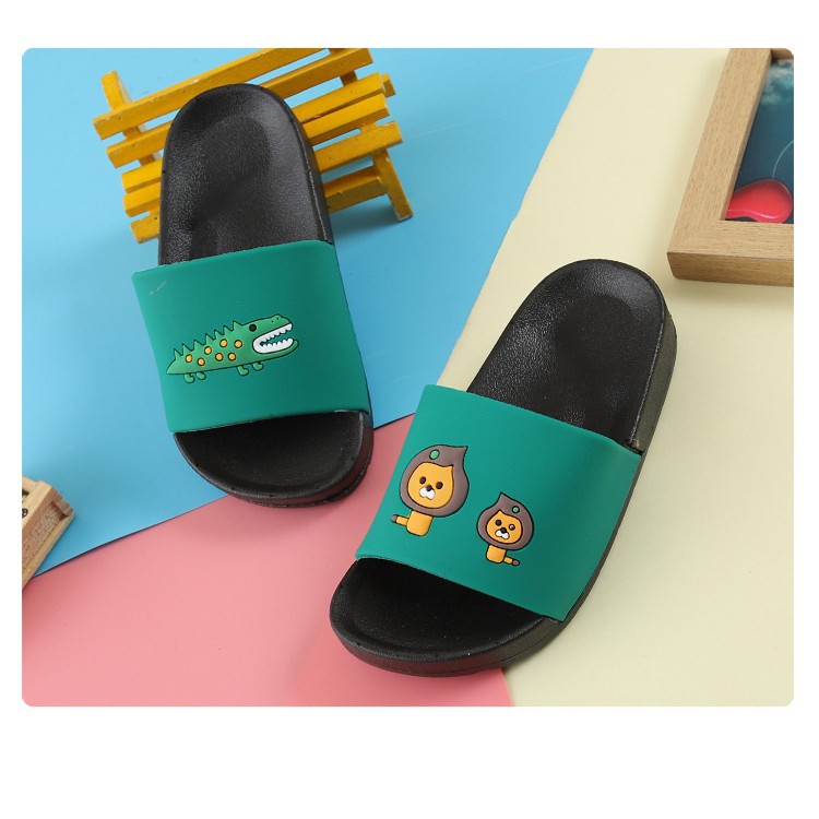  LOGU Sandal slop karet lucu anak Sandal anak singa 