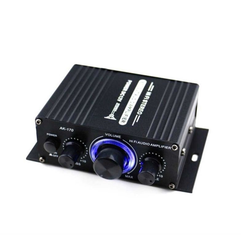 Kerndy HiFi Mini Stereo Car Amplifier Treble Bass Booster AK-170