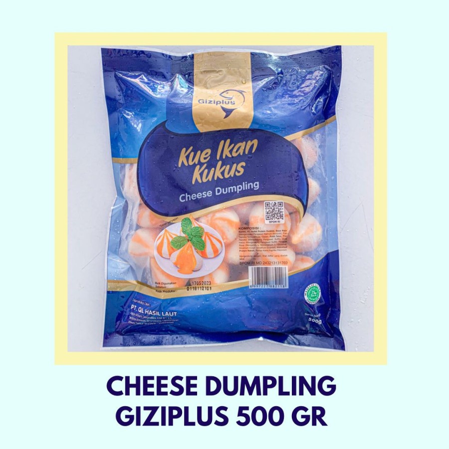 

Gizi plus Cheese Dumpling / Dumpling Keju 500 gr