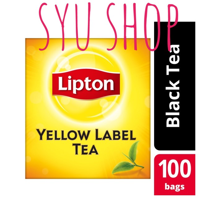 

Bb06F21D Lipton Yellow Label Black Tea Envelope 100'S Gg054Ss