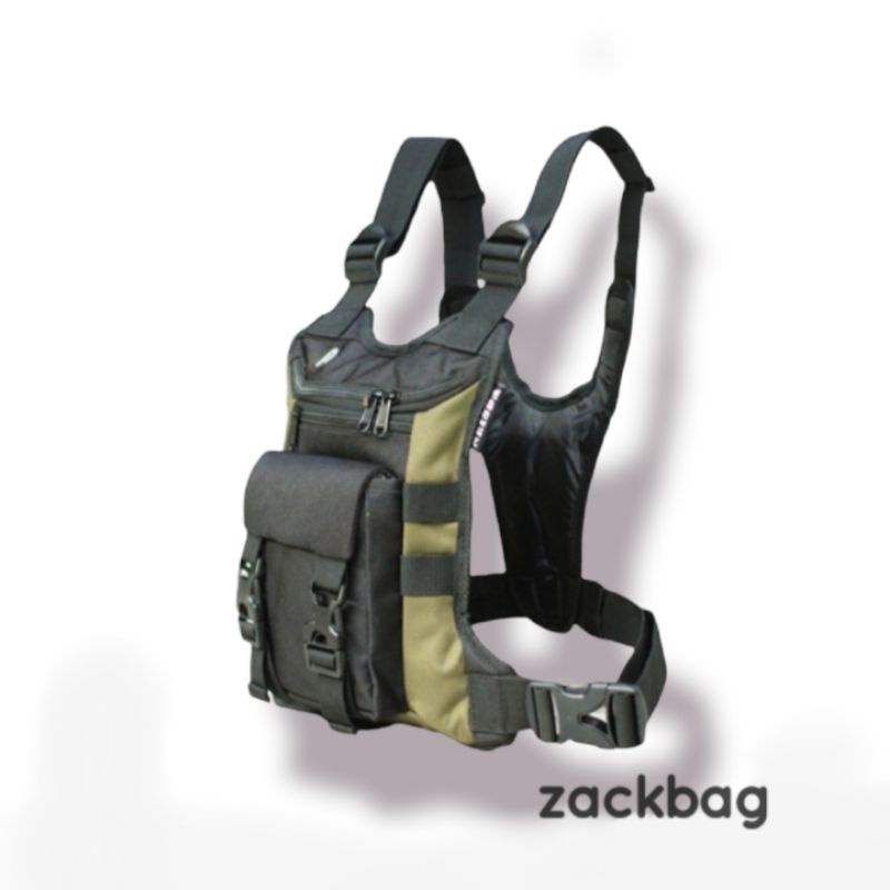 Neisda Chest bag Tas dada pria tactical Rungkad black green