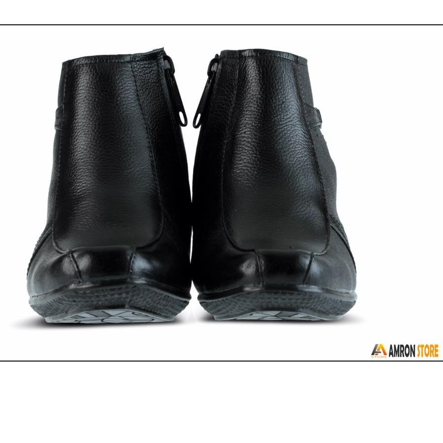 ❤ BIG SALE BRANDED ❤ Golfer - Sepatu Kerja Wanita Kulit Boots Formal Hitam Size 36 - 40 <<>>