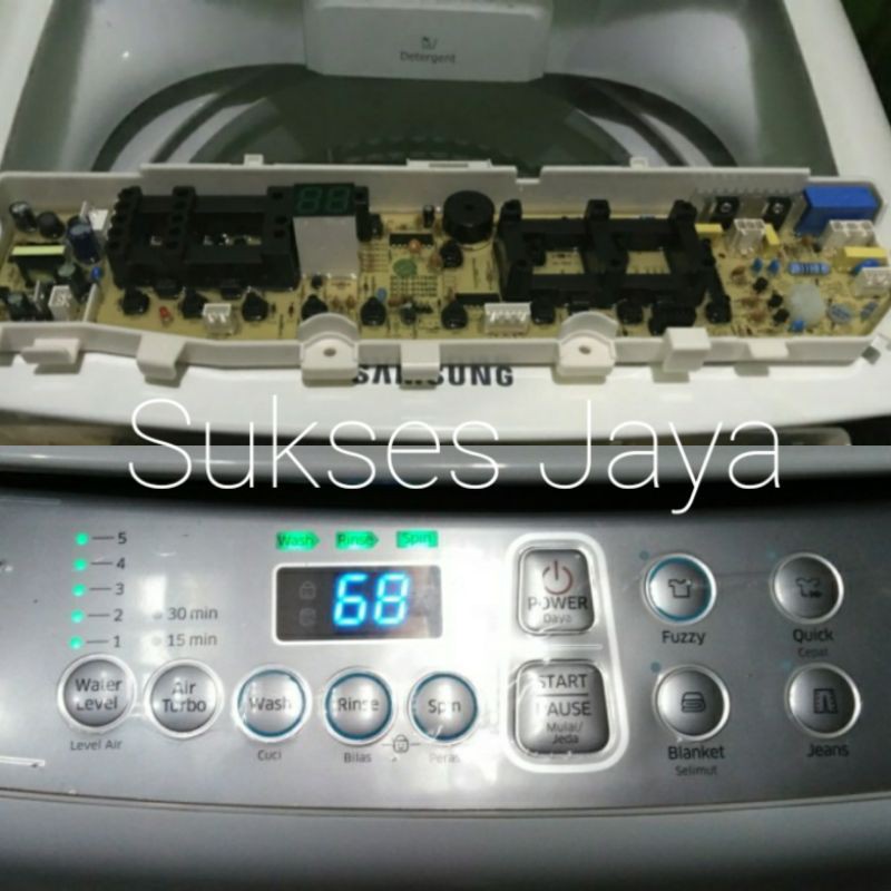 Modul Pcb Mesin Cuci Samsung WA70H4000 WA80H4000 WA80H4400 Original Program