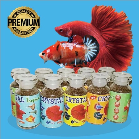 Makanan Ikan CRYSTAL Ikan Cupang Molly Guppy Platty Aquascape MURAH