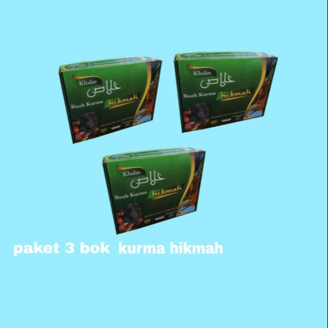 

Kurma kholas Hikmah 1kg 3pcs