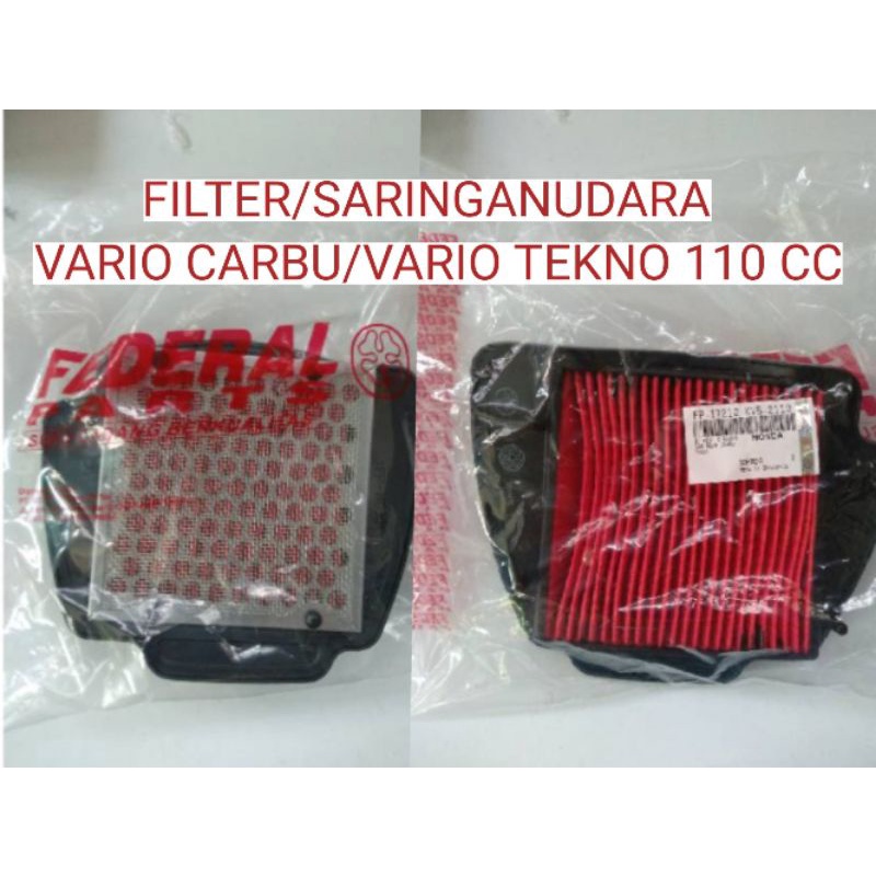 FILTER UDARA HONDA VARIO CARBU /VARIO TEKNO 110 CC ASLI MERK FEDERAL