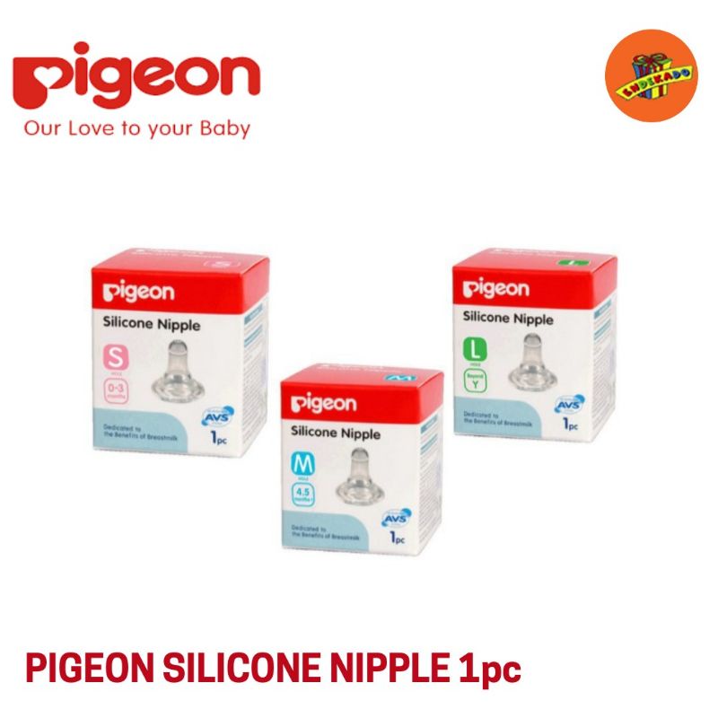 Pigeon Dot Silicone Nipple 1pc