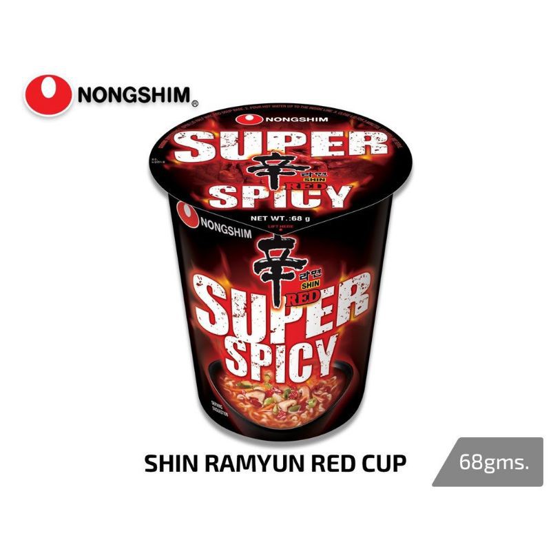 

Nongshim Shin Ramyun Red Cup /Mi instan Rasa Pedas 68gr