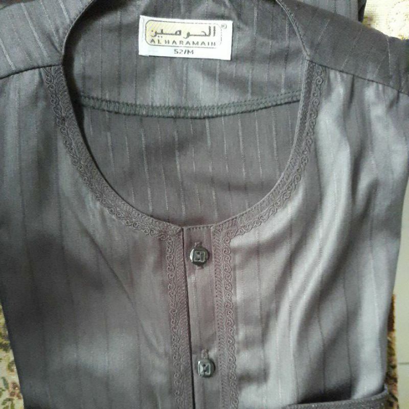 jubah oblong salur al Haramain ijo botol 50/S