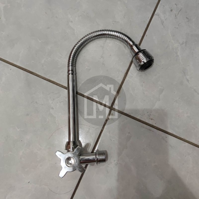 [COD] KRAN AIR ANGSA FLEKSIBEL CHROME BAK CUCI PIRING DAPUR HTC