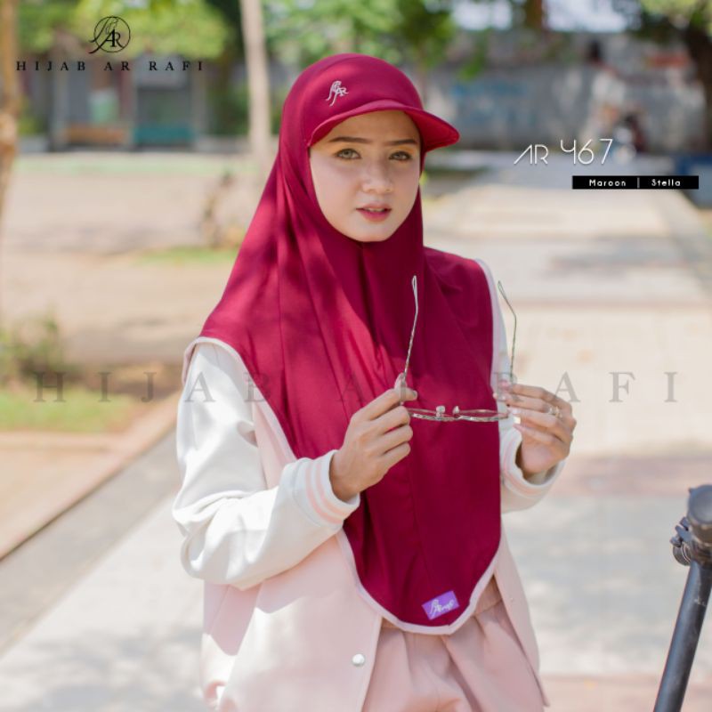 Arrafi Hijab Topi Kode Ar 467 / kerudung jilbab topi arrafi instan bestseller 2020-4