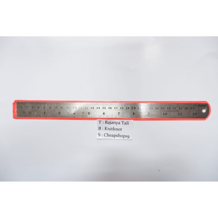 

PENGGARIS BESI 30CM STAINLESS STEEL RULER XEHO RJT