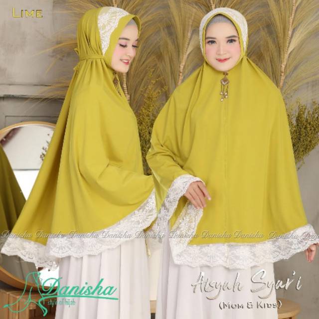 {ORIGINAL DANISHA} Jilbab / Hijab Instan Syari Khimar Danisha Aisyah Syari