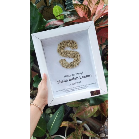 BINGKAI EDELWEIS | EDELWEIS INITIAL FRAME | HADIAH WISUDA | KADO UNIK | HADIAH MURAH | KADO HADIAH P