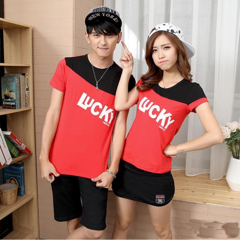 Lucky White - Supplier Couple / baju couple / kaos couple / dropship