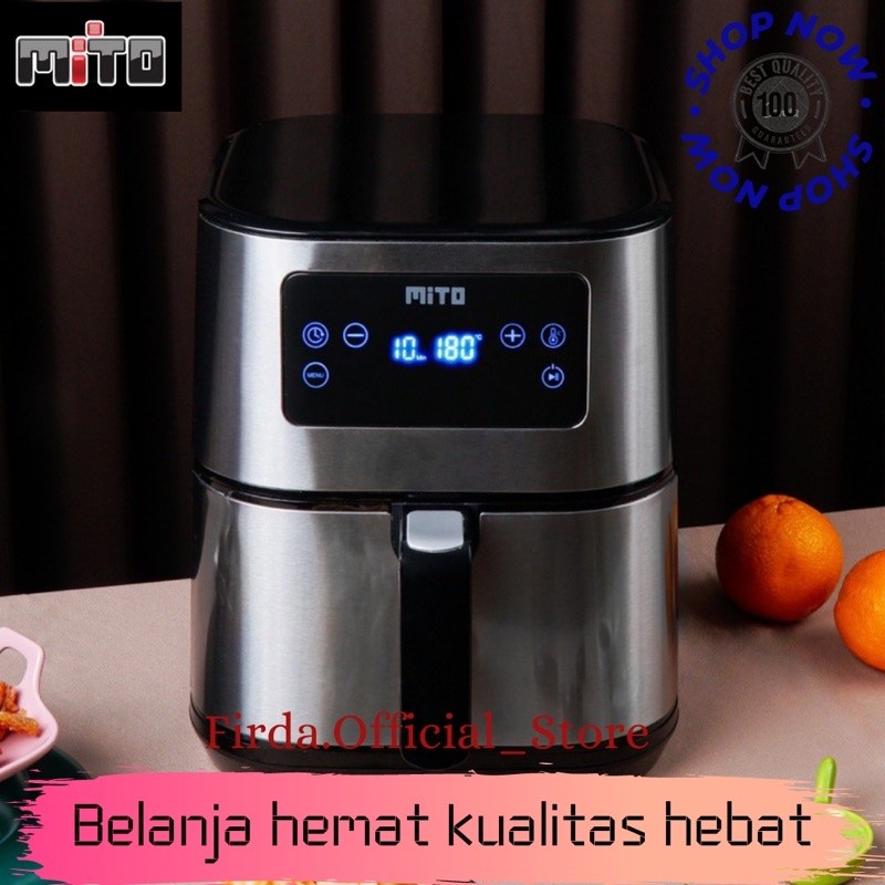 MITO Air Fryer Grande DigiFRY AF10 6 Liter - Garasi Resmi 1 Tahun