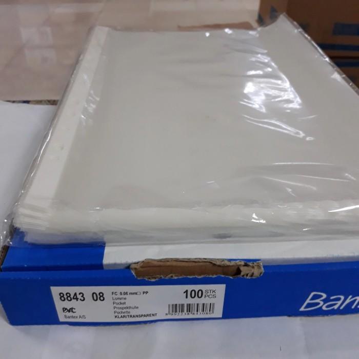 

Paper | Pp Pocket Sheet Protector Bantex 8843 Folio 0.06 Clear Murah Baru
