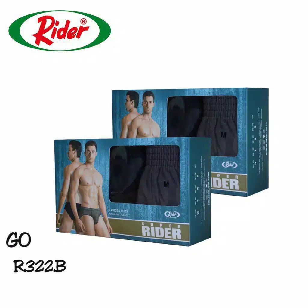 goflow RIDER CELANA DALAM PRIA Underwear 100% Original-R.322.B-celana dalam RIDER Ecer isi 3 Random