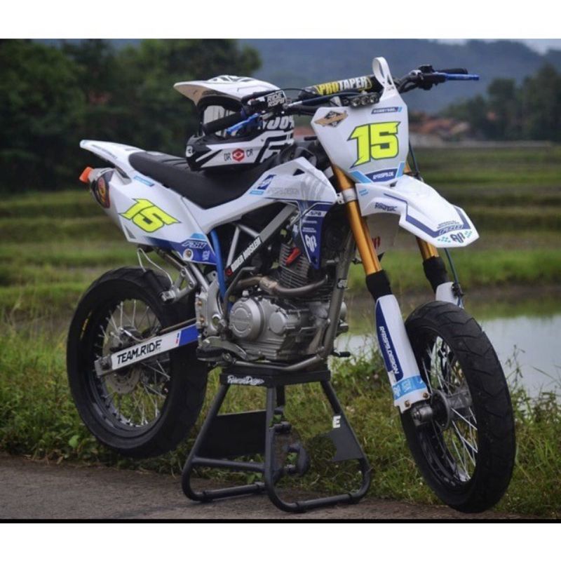 DECAL ATAU STICKER MOTOR CRF 150/KAWASAKI KLX DTRACKER/KLX BF/KLX GORDON/KLX OLD/WR 155R/YZ85 FULL B