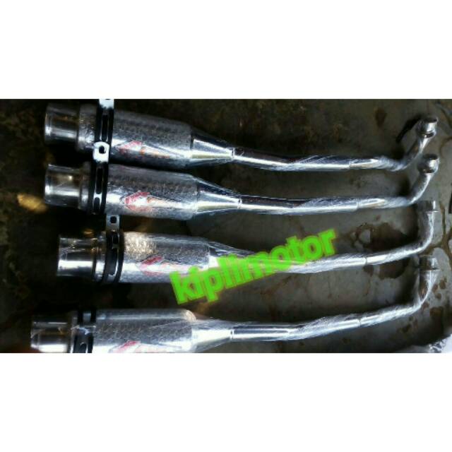 Knalpot racing drag jupiter z Vega ZR vega r new crome