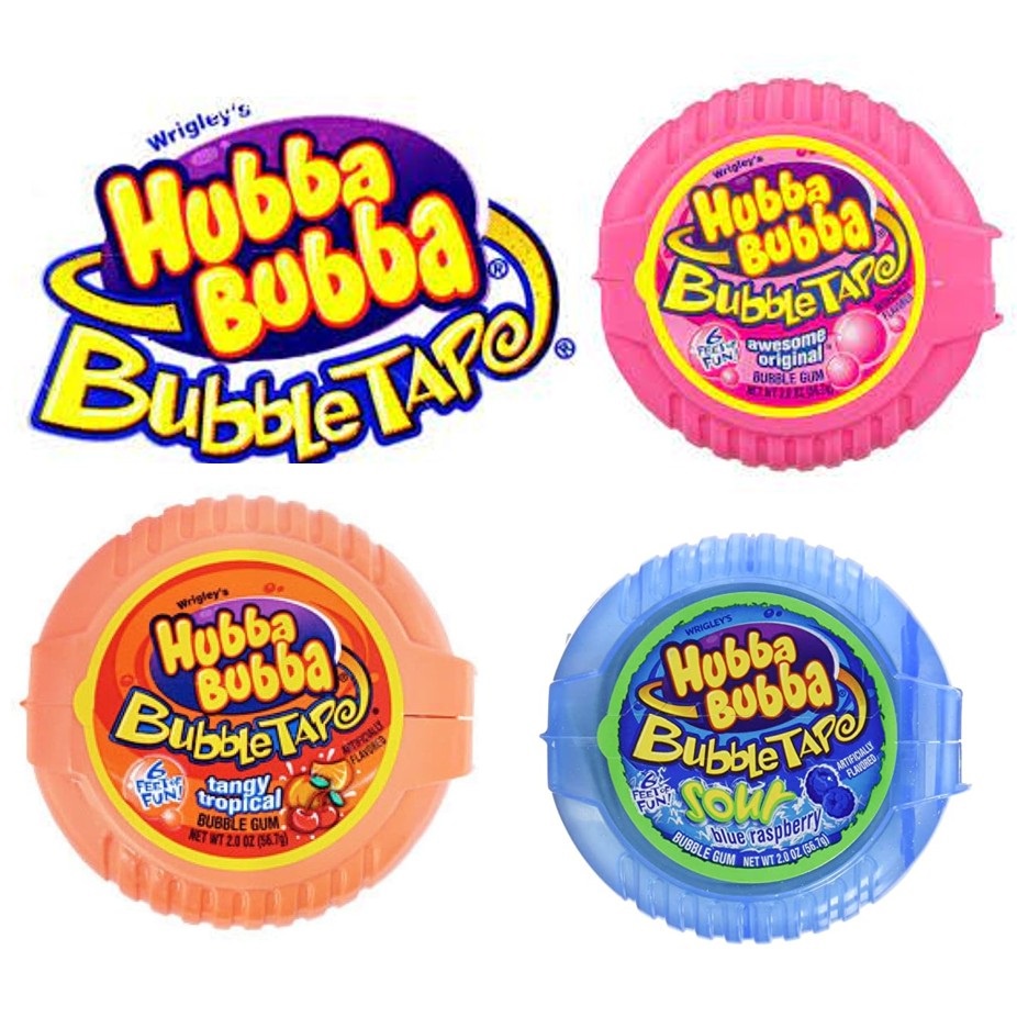 

Hubba Bubba Bubble Tape Original / Tangy Tropical / Sour Blue 2 Oz