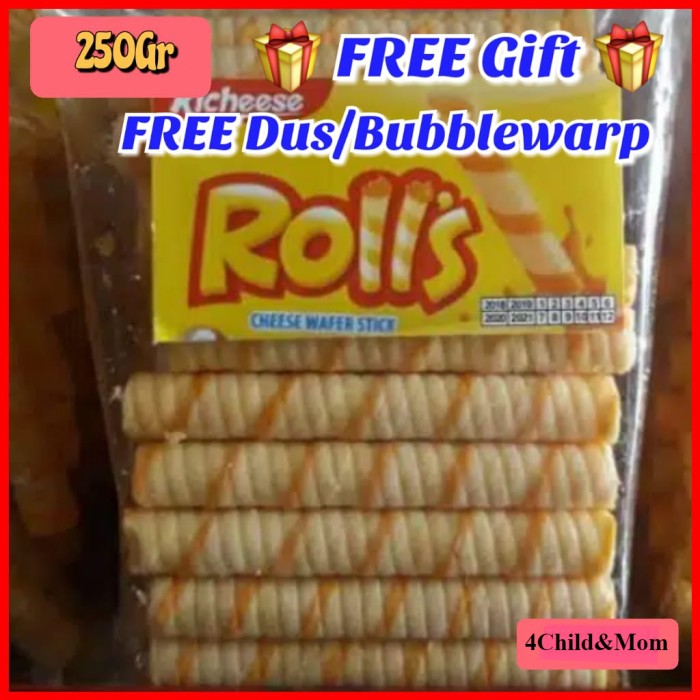 

Rolls Keju Cemilan Kiloan Original 250gr Nabati Richesse Roll