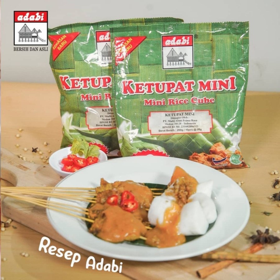 ketupat mini instan adabi isi 30 pcs Lontong - Ketupat Mini Adabi Ketupat Lebaran isi 30 enak dan murah