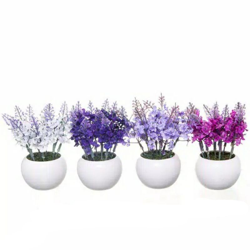 Keramik/Vas Bonsai Bulat White (Vas aja Tanpa Bunga)