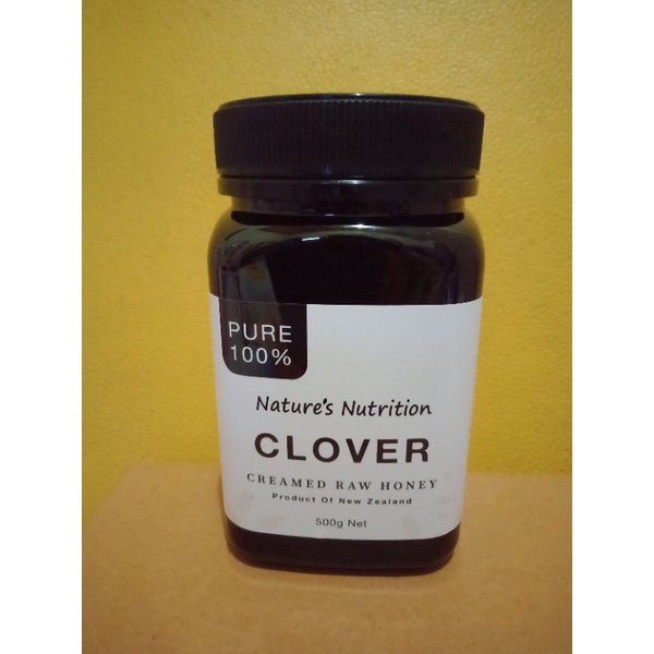 clover honey 500gr / nature's pure 100% clover honey 500gr