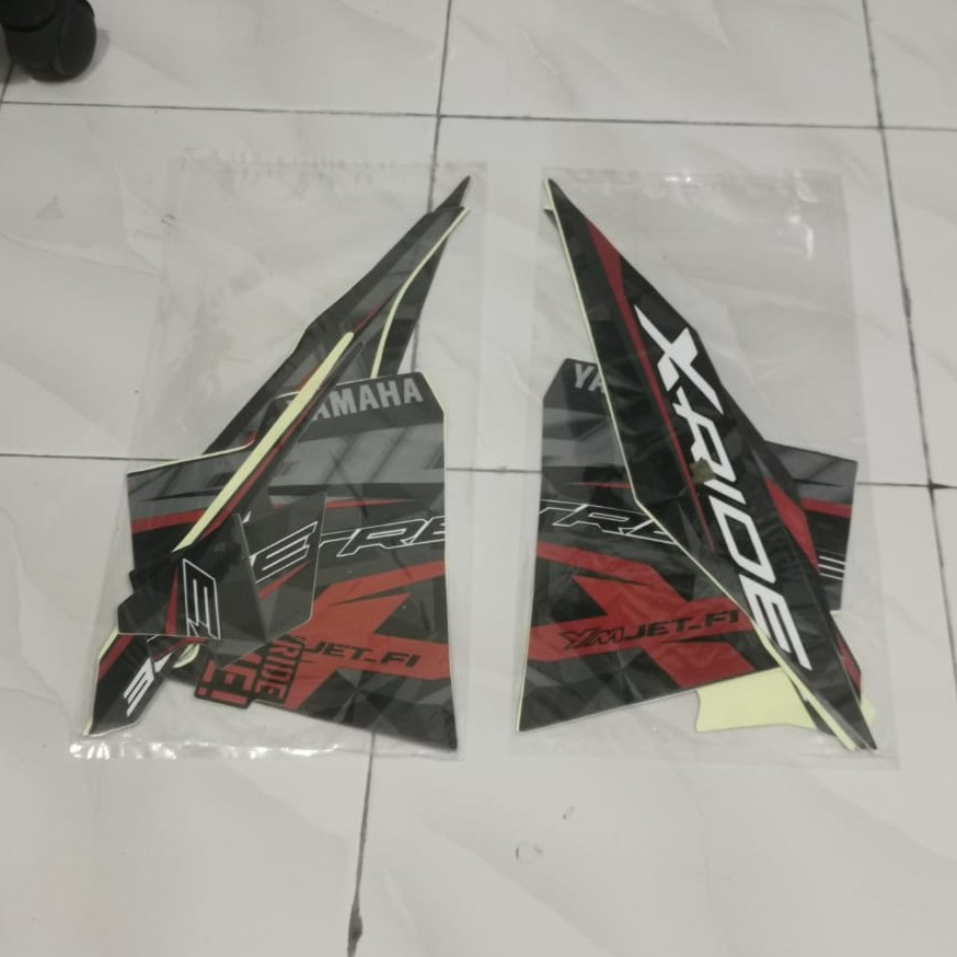 Stiker Bodi Lis Body Striping X-Ride 2015 Hitam