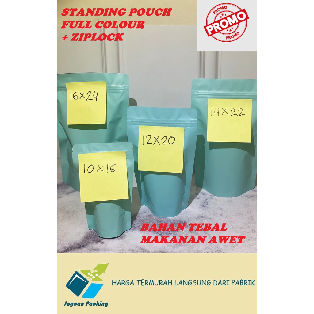 STANDING POUCH METALIC NON WINDOWED TERMURAH