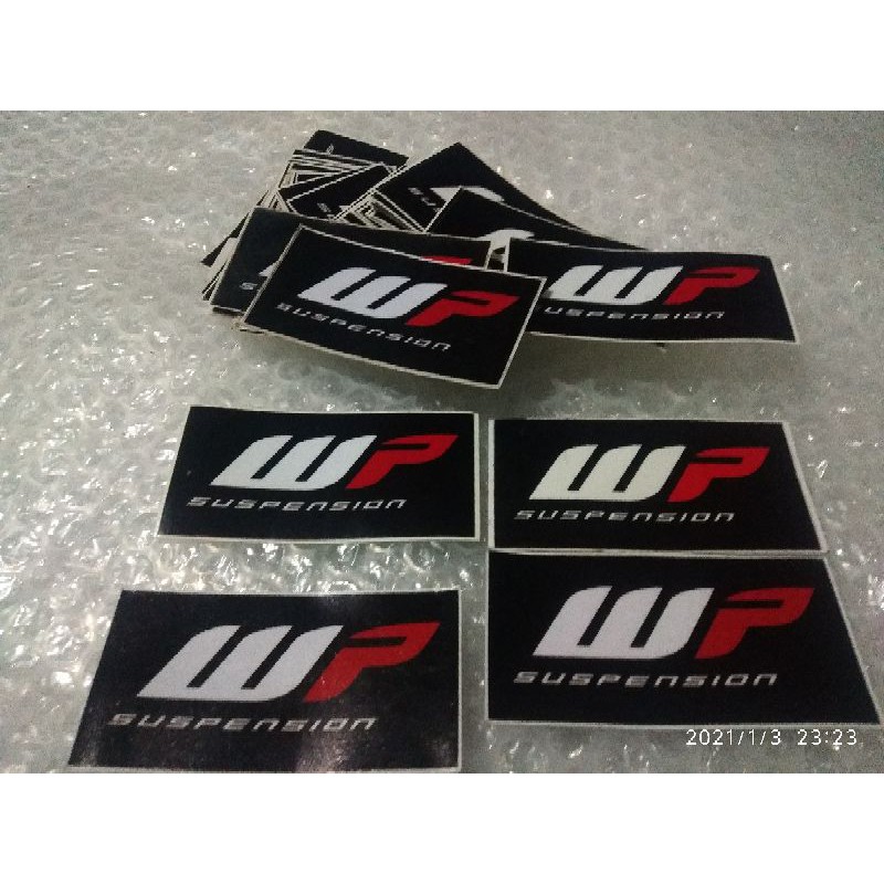 STICKER SHOCKBREAKER MODEL WP SUSPENSION STIKER MODEL WP SUSPENSION RACING