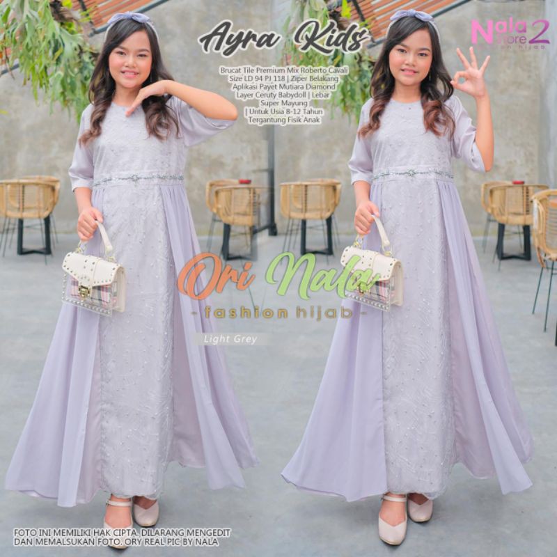 DRESS BROKAT ANAK/GAMIS ANAK/GAMIS KONDANGAN ANAK/GAMIS REMAJA/DRESS