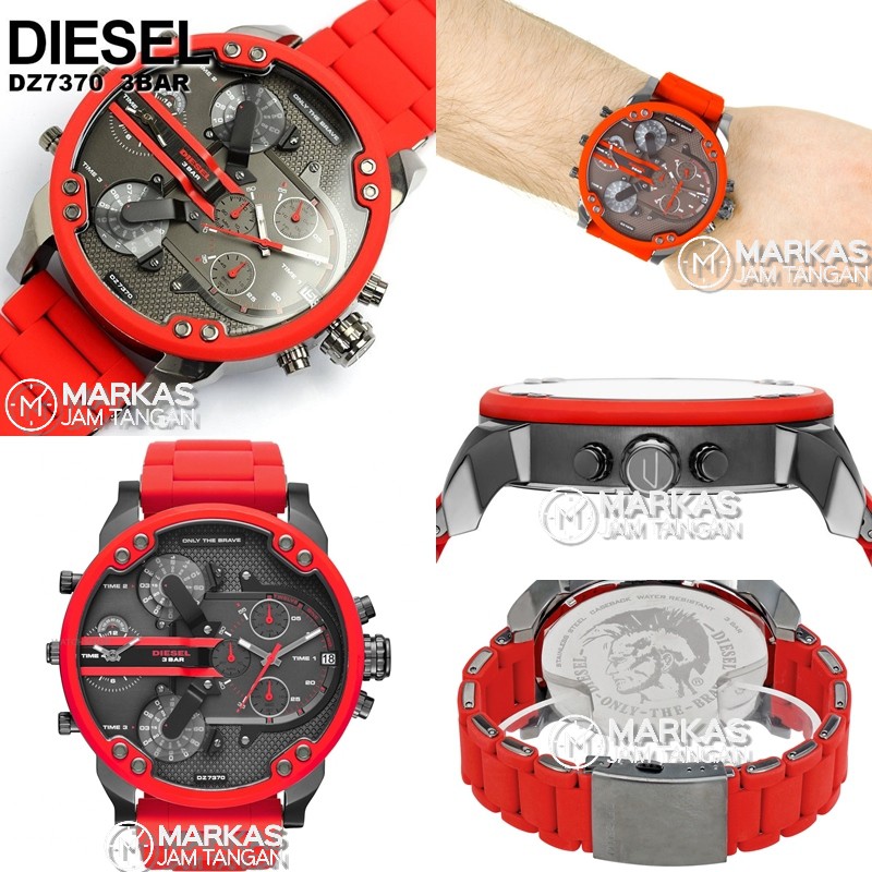 *FREE ONGKIR* Jam Tangan Pria Diesel Godzilla DZ-7312 Fourth Time Stainless Steel *PROMO BRANDED*