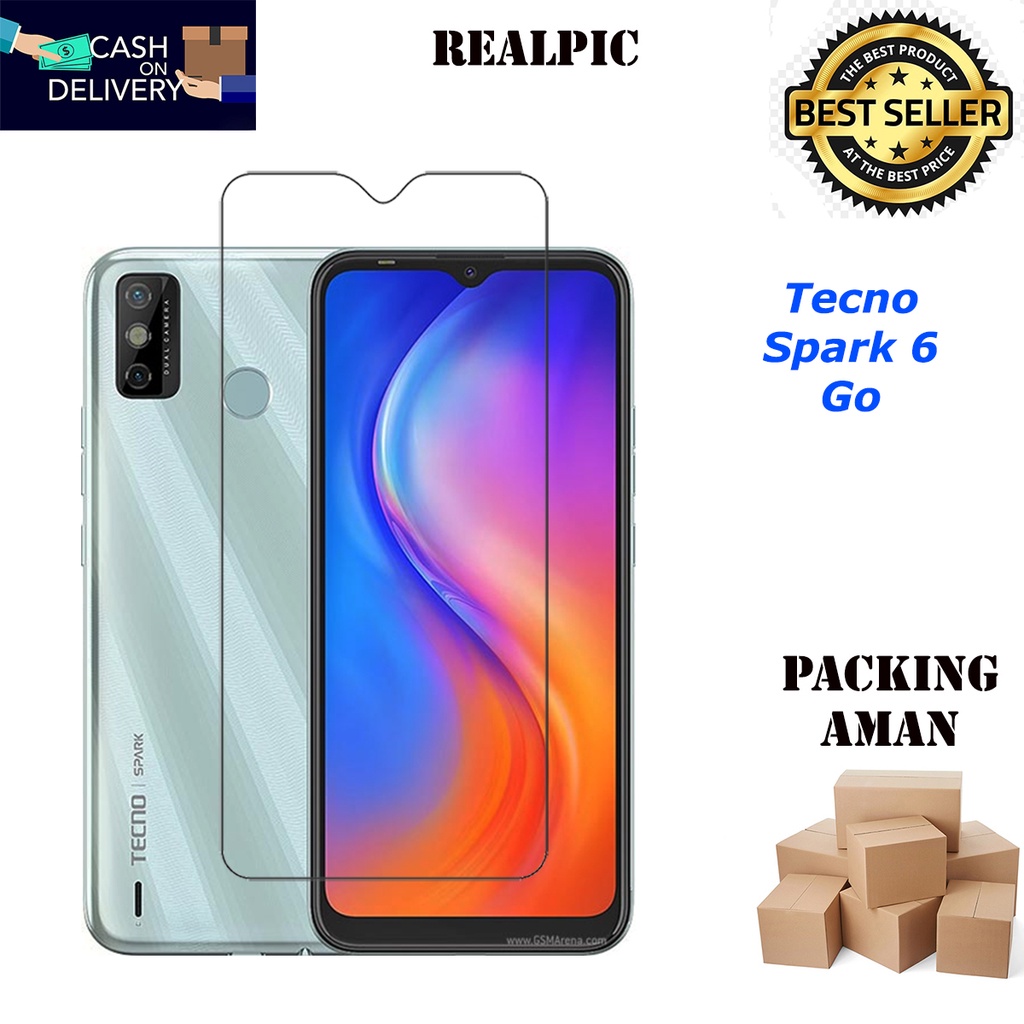 Tempered Glass Tecno Spark 6 Go Screen Protector Anti Gores