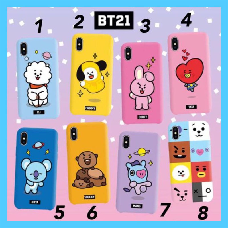 Custom Case BT21 For Realme C2 Realme 3 Oppo A5S Vivo S1 Y12 Y15 Y17 Xiomi Note 7 Samsung A20 A10 A